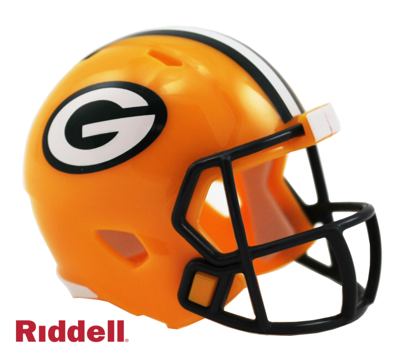 Green Bay Packers Pocket Pro Helmet by Riddell | Sports Memorabilia!