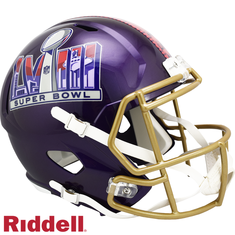 Super Bowl 58 Helmet Speed Replica by Riddell Sports Memorabilia!