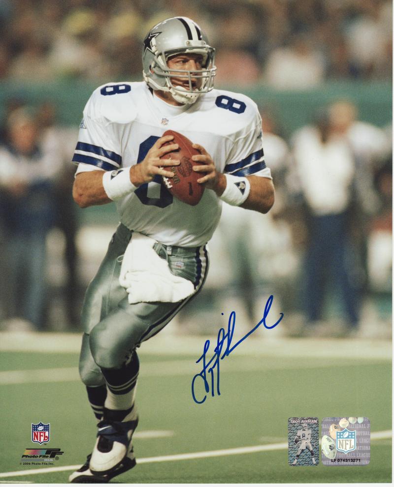 Troy Aikman Dallas Cowboys Autographed 11'' x 14'' Spotlight