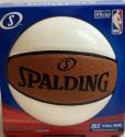 3 White Panel NBA Basketball by Spalding