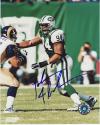 John Abraham Autographed Photo New York Jets 8x10 #69