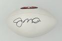 Joe Montana Autographed White Panel Football with 49er Logo