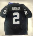 Aaron Brooks Jersey - Authentic Raiders Black by Reebok