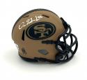 Dre Greenlaw Autographed 49ers Salute to Service Mini Helmet 