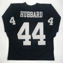 Marv Hubbard Authentic Oakland Raiders Old Style Jersey, Black, size 48