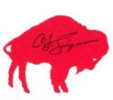 OJ Simpson Autographed Buffalo Bills Decal