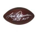 Len Dawson Autographed Football Official Throwback Duke Game Model signed "SBIV 