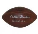 Otto Graham Autographed Official Throwback Duke Game Model Football signed "HOF 