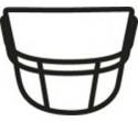 Style #1 Black Full Size Facemask by Schutt OPO