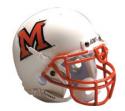Miami of Ohio RedHawks mini helmet