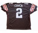 Tim Couch Autographed Jersey Authentic Browns Brown with 1999 Commemorative Patc