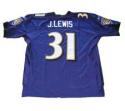 Jamal Lewis Authentic Baltimore Ravens Jersey by Reebok, Purple, size 50