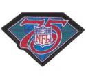 Football 75th Anniversary Patch