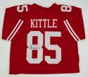 George Kittle Autographed 49ers Custom Red Jersey  