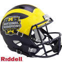 Michigan National Champion Helmet - Replica Speed
