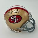Tom Rathman Autographed 49ers Mini Helmet w/SB champ