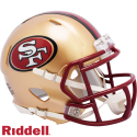 49ers 1996-08 Throwback Mini Speed Helmet