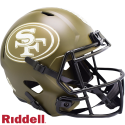 49ers Salute to Service Replica Speed Helmets