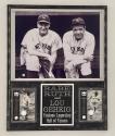 Lou Gehrig and Babe Ruth Plaque