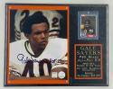 Gale Sayers Autographed Plaque