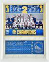 Warriors Team 2017-2018 " Back 2 Back" Championship Plaque