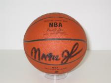 Magic Johnson Autographed NBA Mini Basketball by Spalding Image