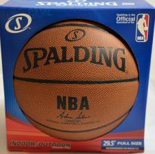 3 White Panel NBA Basketball by Spalding