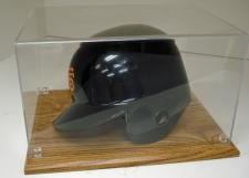 Batting Helmet or Boxing Gloves Laminated Oak Display Case