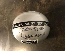 Cliff Branch Autographed Raiders Mini Helmet