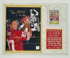 Dwight Clark Autographed Plaque