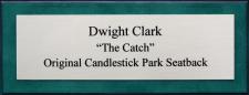 Dwight Clark Seatback Display Case