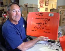 Dwight Clark Autographed Seatback