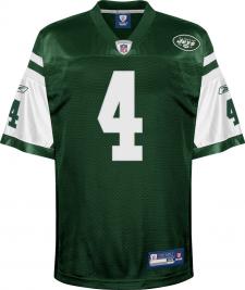 Brett Favre Authentic New York Jets Jersey by Reebok, Green, size 48