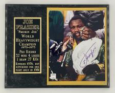 Joe Frazier Autographed Plaque