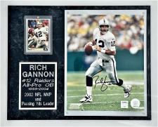 Rich Gannon Autographed Plaque