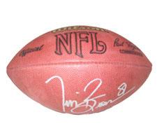 Tim Brown Autographed Official Tagliabue NFL Game Football