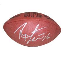 Ryan Leaf Autographed Official Tagliabue NFL Game Football Image