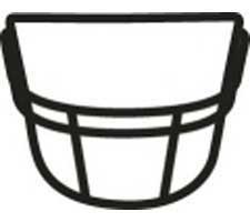 Style #1 Navy Full Size Facemask by Schutt Image