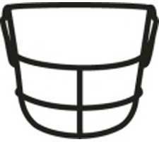 Style #2 Black Full Size Facemask by Schutt Image