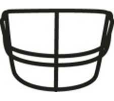 Style #3 Navy Full Size Facemask by Schutt Image