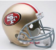 San Francisco 49ers Helmet 2009-Present Deluxe Replica Full Size by Riddell