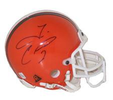 Tim Couch Autographed Cleveland Browns Authentic Mini Helmet by Riddell Image