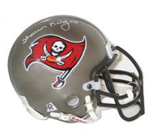 Shaun King Autographed Tampa Bay Buccaneers Authentic Mini Helmet by Riddell Image