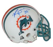 Ricky Williams Autographed Miami Dolphins Authentic Mini Helmet by Riddell Image