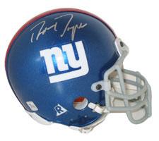 Ron Dayne Autographed New York Giants Authentic Mini Helmet by Riddell Image