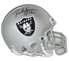 Rich Gannon Autographed Oakland Raiders Authentic Mini Helmets by Riddell Image