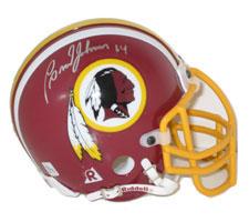 Brad Johnson Autographed Washington Redskins Authentic Mini Helmet by Riddell Image