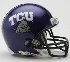 Texas Christian University Horned Frogs Current Replica Mini Helmet by Riddell - Login for SALE Price Image