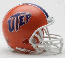 University of Texas El Paso Miners (UTEP) Current Replica Mini Helmet by Riddell - Login for SALE Price Image