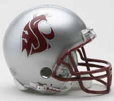 Washington State Cougars Home Current Replica Mini Helmet by Riddell - Login for SALE Price Image